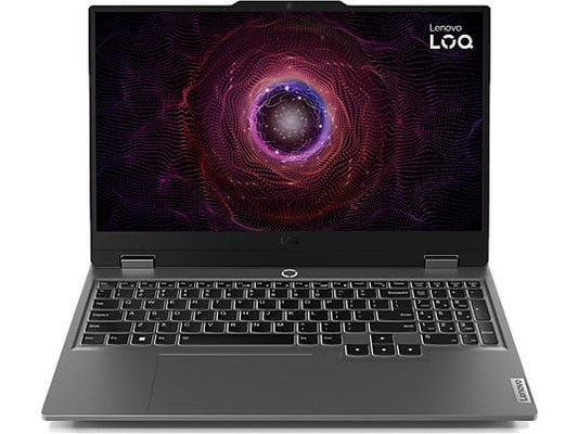 Portátil gaming - Lenovo LOQ 15ARP9, 15.6" Full-HD, AMD Ryzen™ 7 7435HS, 24GB RAM, 512GB SSD, GeForce RTX™ 4050, Sin sistema operativo, Gris