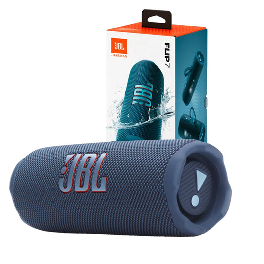 Altavoz inalámbrico - JBL Flip 7, 35W Potencia Total, Bluetooth, 16h Autonomía, IP68, Sonido Pro, AI Sound Boost, Compatible con Auracast, Azul