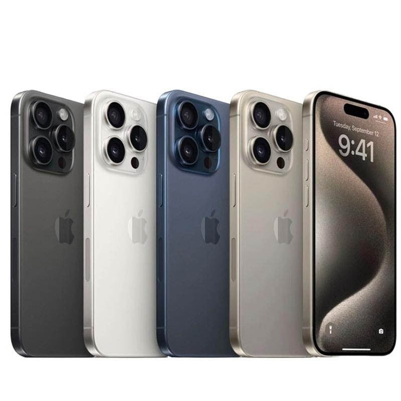 iPhone 15 Pro Max black titanium 256GB, Grade A, iOS 17