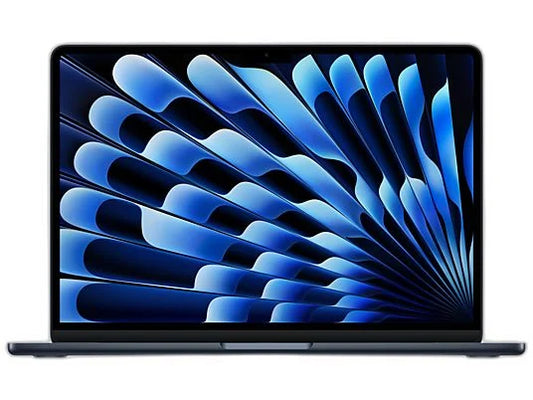 Apple MacBook Air (2024), 13,6" Retina, Chip M3 Apple, CPU de 8 núcleos, GPU de 10 núcleos, 16GB RAM, 256GB de SSD, USB-C 30W, Medianoche