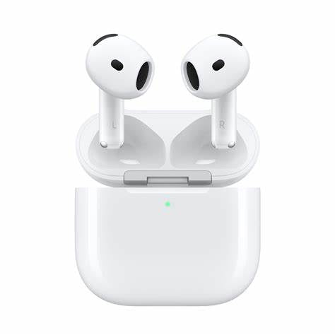 Apple AirPods 4 (2024 4ª gen), Inalámbricos, Bluetooth®, Estuche de carga USB-C, Chip H2, Siri, USB-C, Blanco