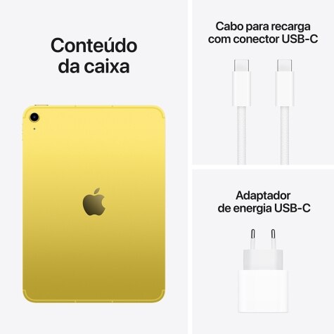 Apple iPad (11ªgen), 128GB, Azul, WiFi, 10.9", Retina, Chip A16 Bionic, iPadOS 18, Cable de carga USB‑C, Sin Adaptador de corriente